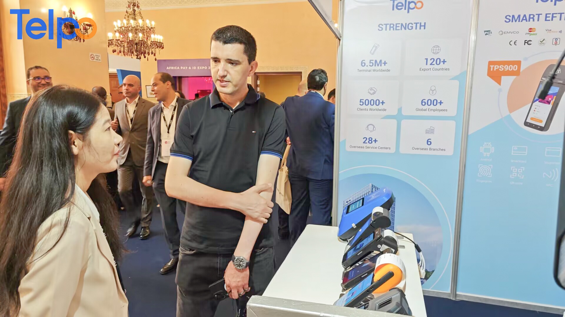 Telpo smart POS on Morocco exhibition